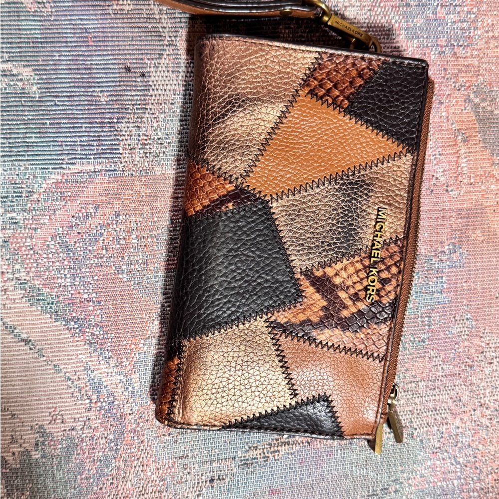 Michael Kors Tri-Color Patchwork Wallet - Picture 2 of 4